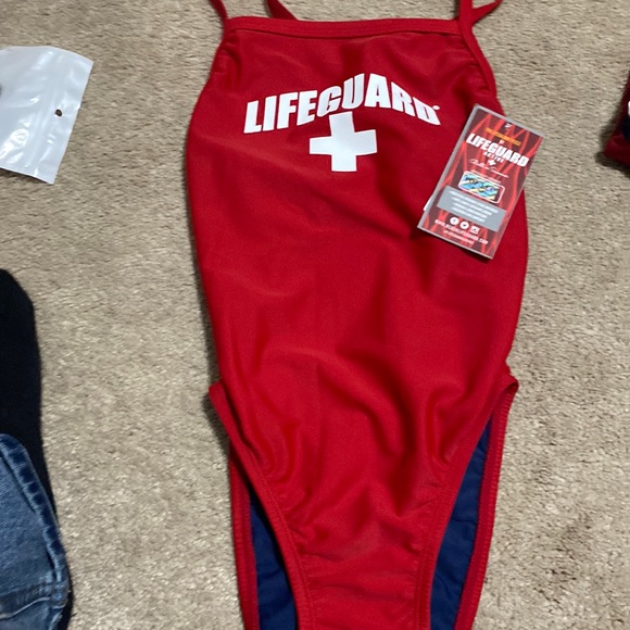 Other - NWT size 28 Life Guard Girls swimsuit :) Brand new. Red White